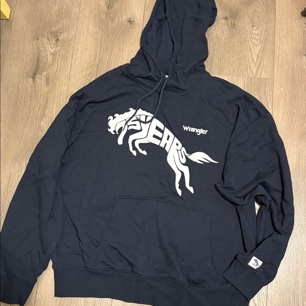 Wrangler Dark Blue Graphic Hoodie